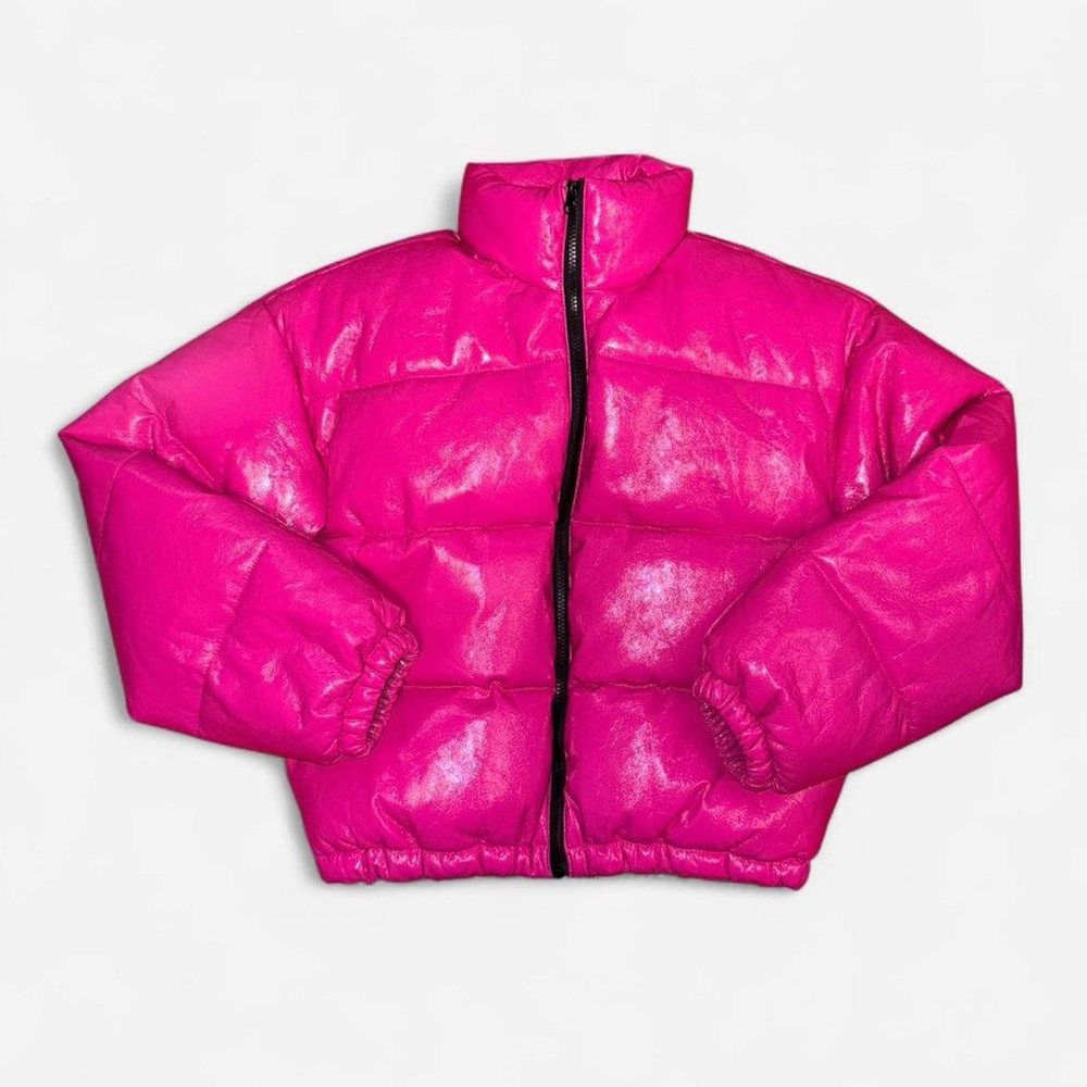 Forever 21 Hot Pink Puffer Jacket